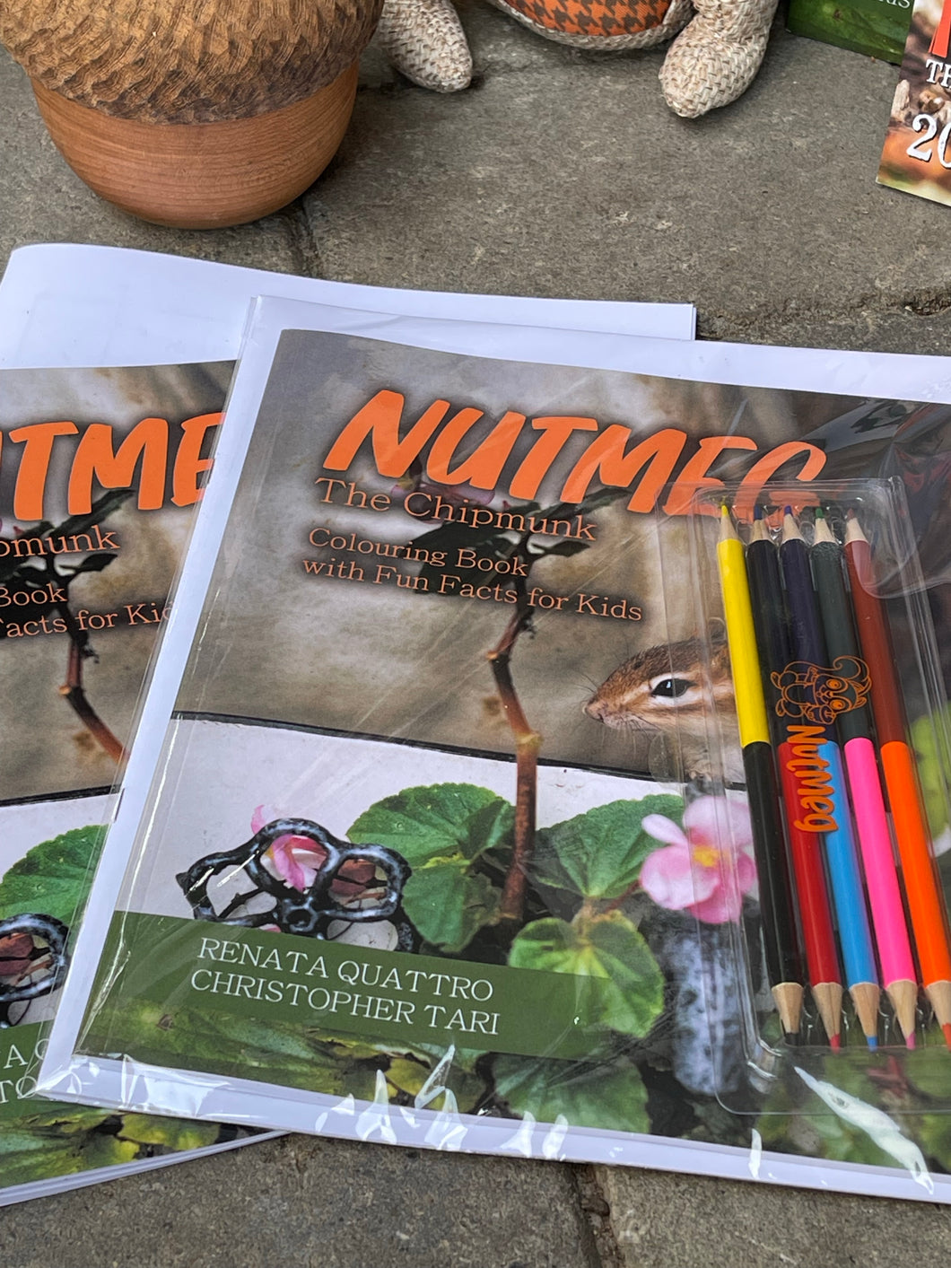 Colouring book, with activity book and pencil crayons bundle