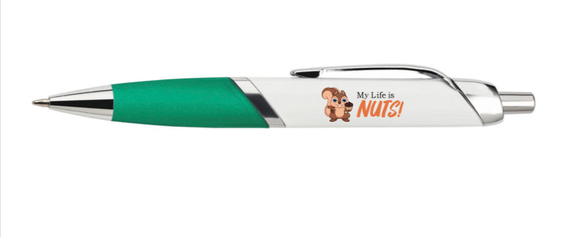 Nutmeg the Chipmunk My Life Is Nuts Novelty Pen