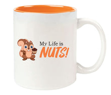 Load image into Gallery viewer, Nutmeg the Chipmunk My Life is Nuts Coffee Mug
