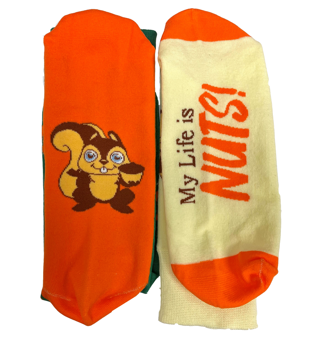 Nutmeg the Chipmunk Yellow Socks